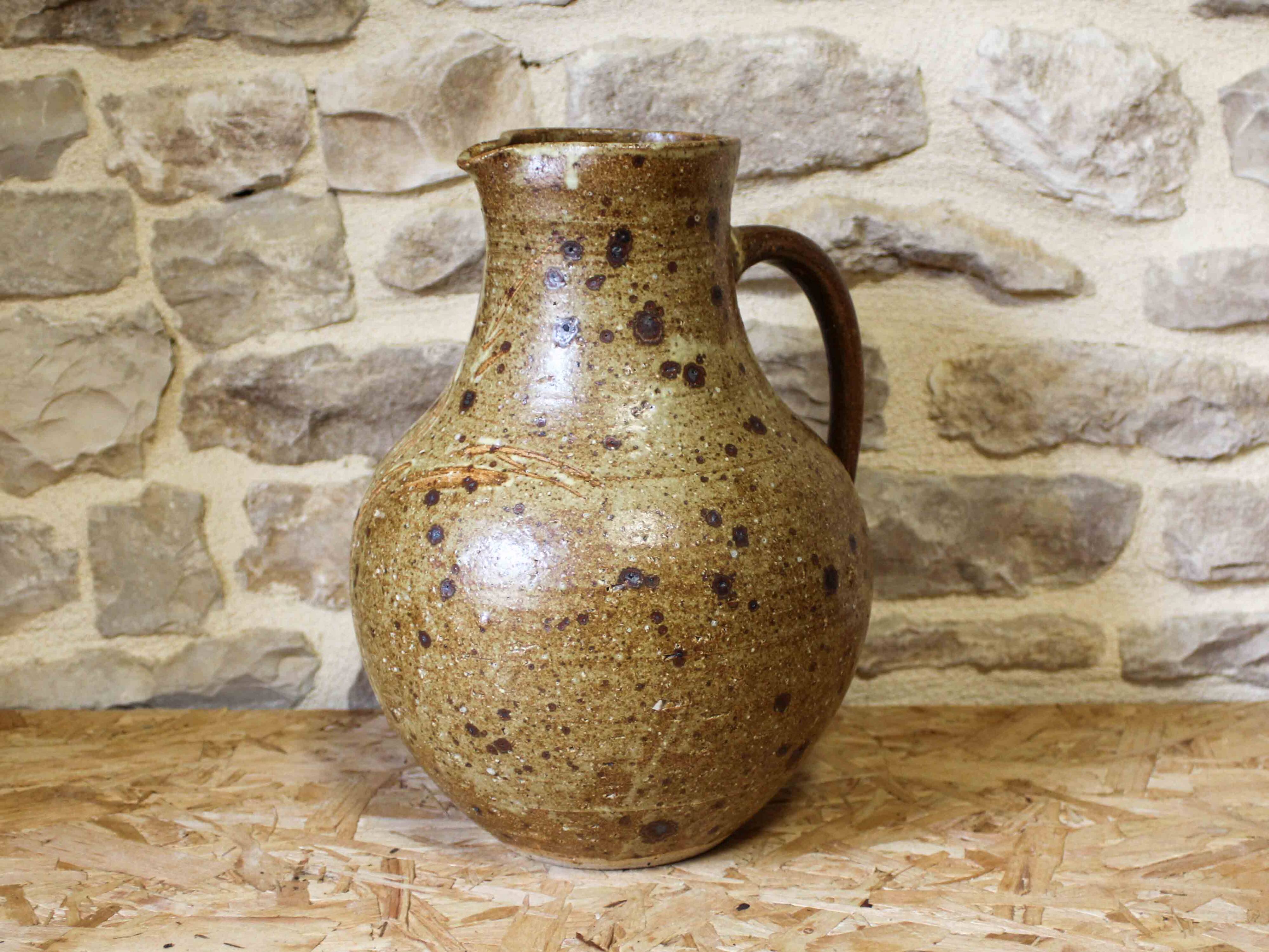 Stoneware pitcher by Alain Blanchard