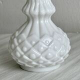 White opaline glass soliflore vase