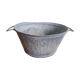 Zinc basin with handles
