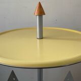 Post-Modern metal side table from the 1980s