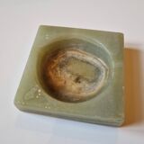 Green onyx ashtray catchall, Italian vintage 1960s
