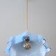 Vintage blue opaline hanging