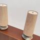 High pair of table lamps in Ceramic and raffia shade - France 1960