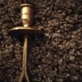 Lot de deux bougeoirs vintage en laiton