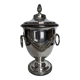 Silver metal ice bucket