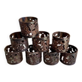 Set of 8 napkin rings