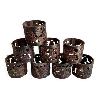 Set of 8 napkin rings