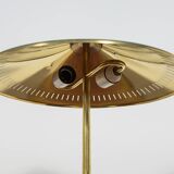 Vintage Modern Table Lamp in Brass by Bent Karlby for Lyfa, Denmark, 1956