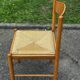Paire de chaises en bois et paille – années 50-60