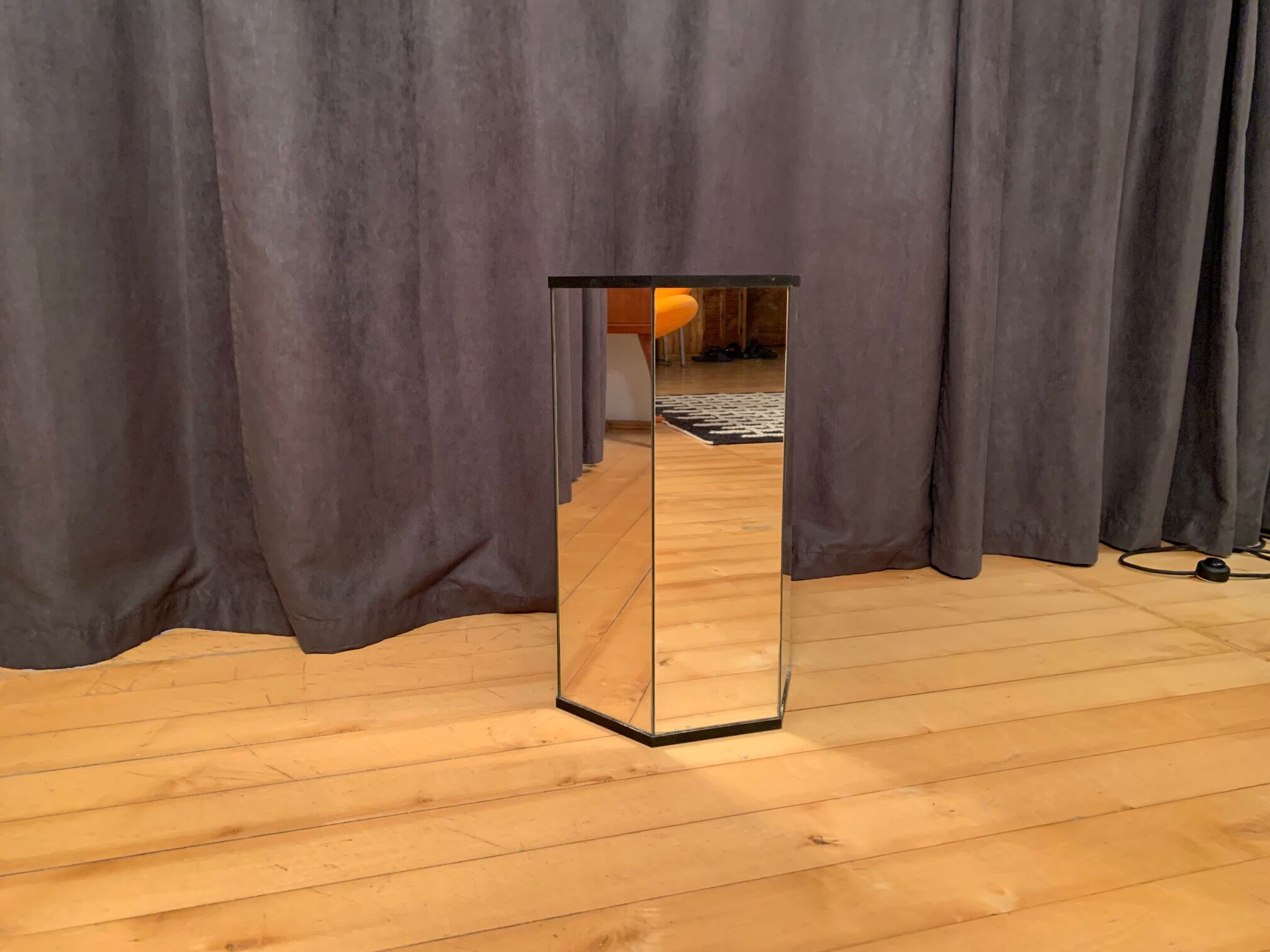 Mirror plinth, 1970s