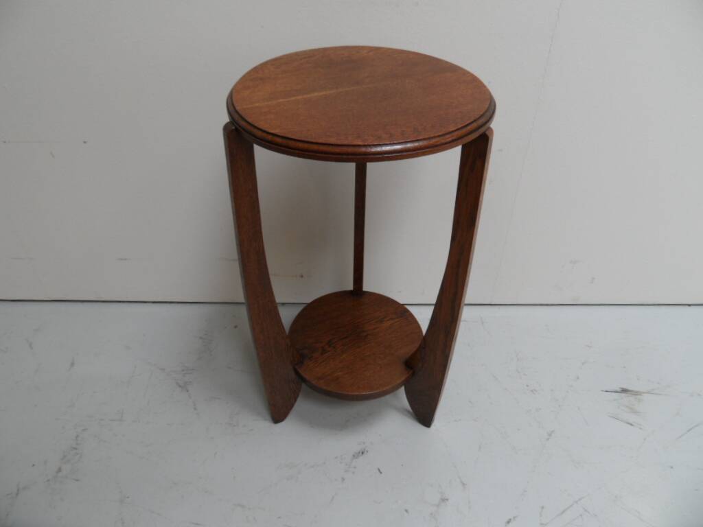 Art Deco oak sidetable