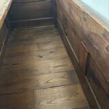 Grand coffre ancien en chêne massif – XIXe – belle patine d’origine