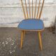 Blue baumann bistro chair