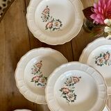 Set of 6 vintage Salins soup plates