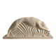 Glazed earthenware sculpture "Greyhound in Motion" by Abel René-Philippe