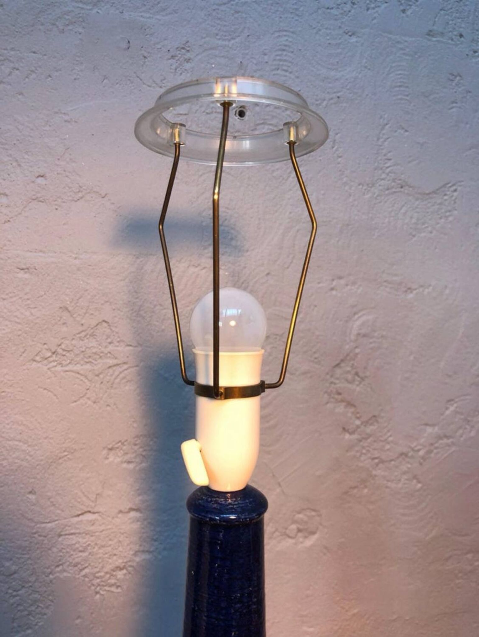Vintage Pottery Table Lamp by Palshus for Le Klint of Denmark