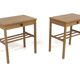 Set de 2 tables chevet en chêne, Suède, 1960