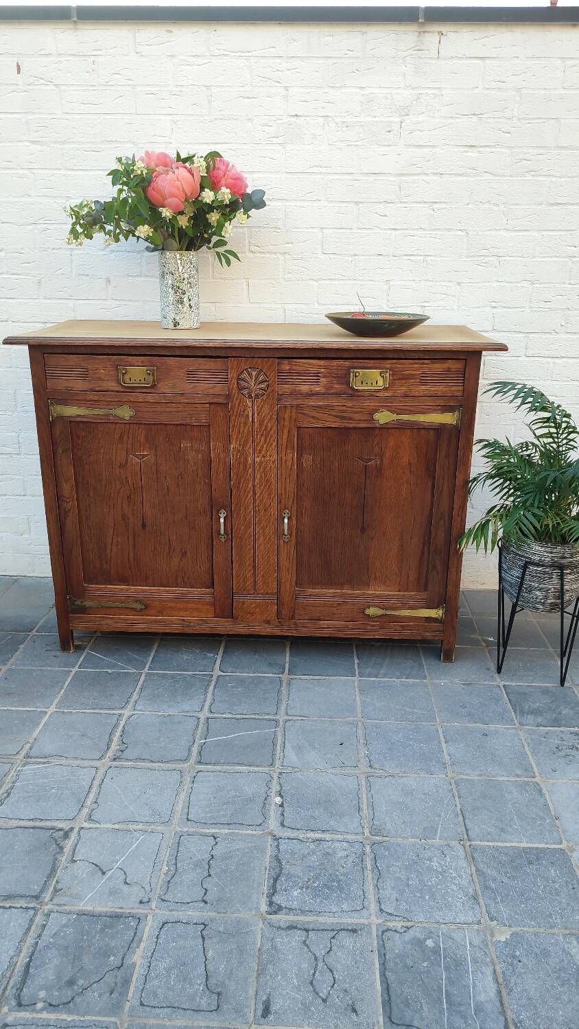Solid oak sideboard