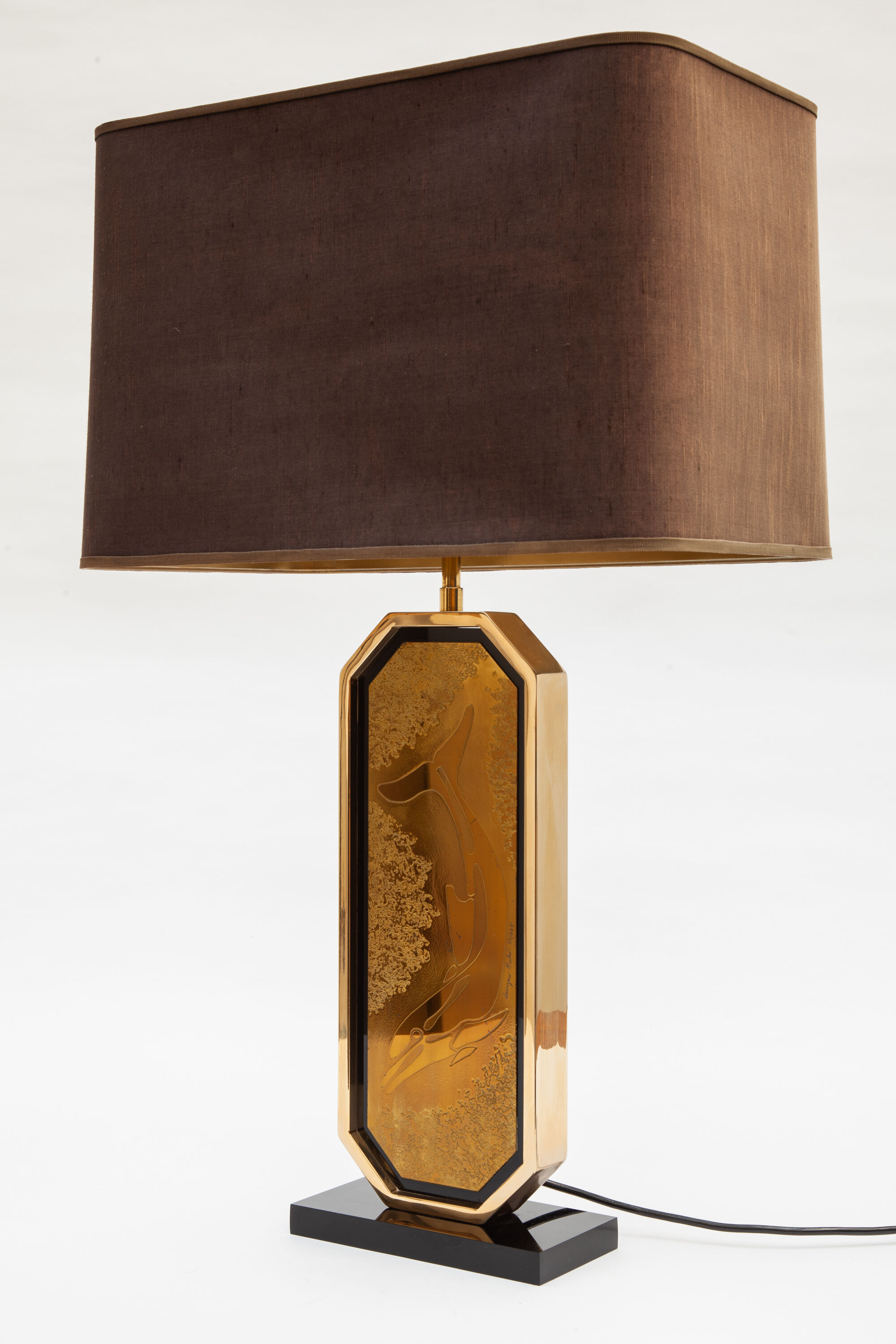 Dolphin table lamp by Georges Mathias for Designo Mahó, Belgium, 1970s