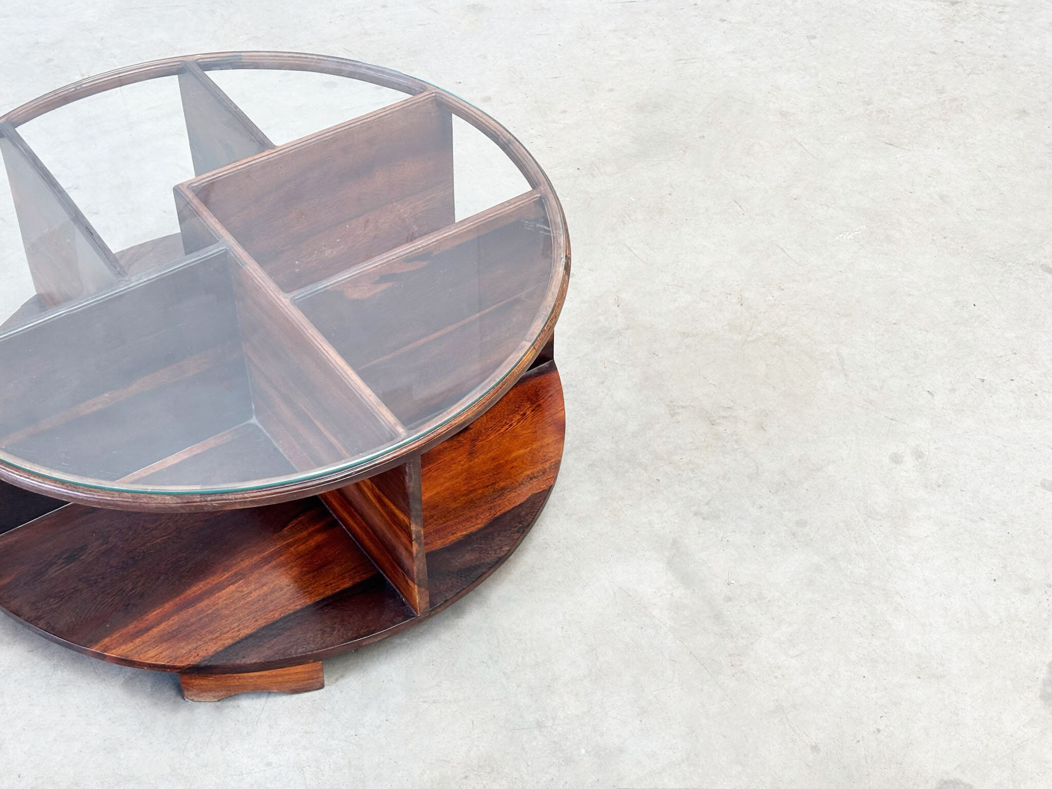 Sculptural Italian coffee table