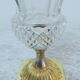 Medici vase in crystal, bronze and brass gilded height 15cm