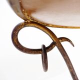 Gilded iron coffee table by René Drouet - 1940s