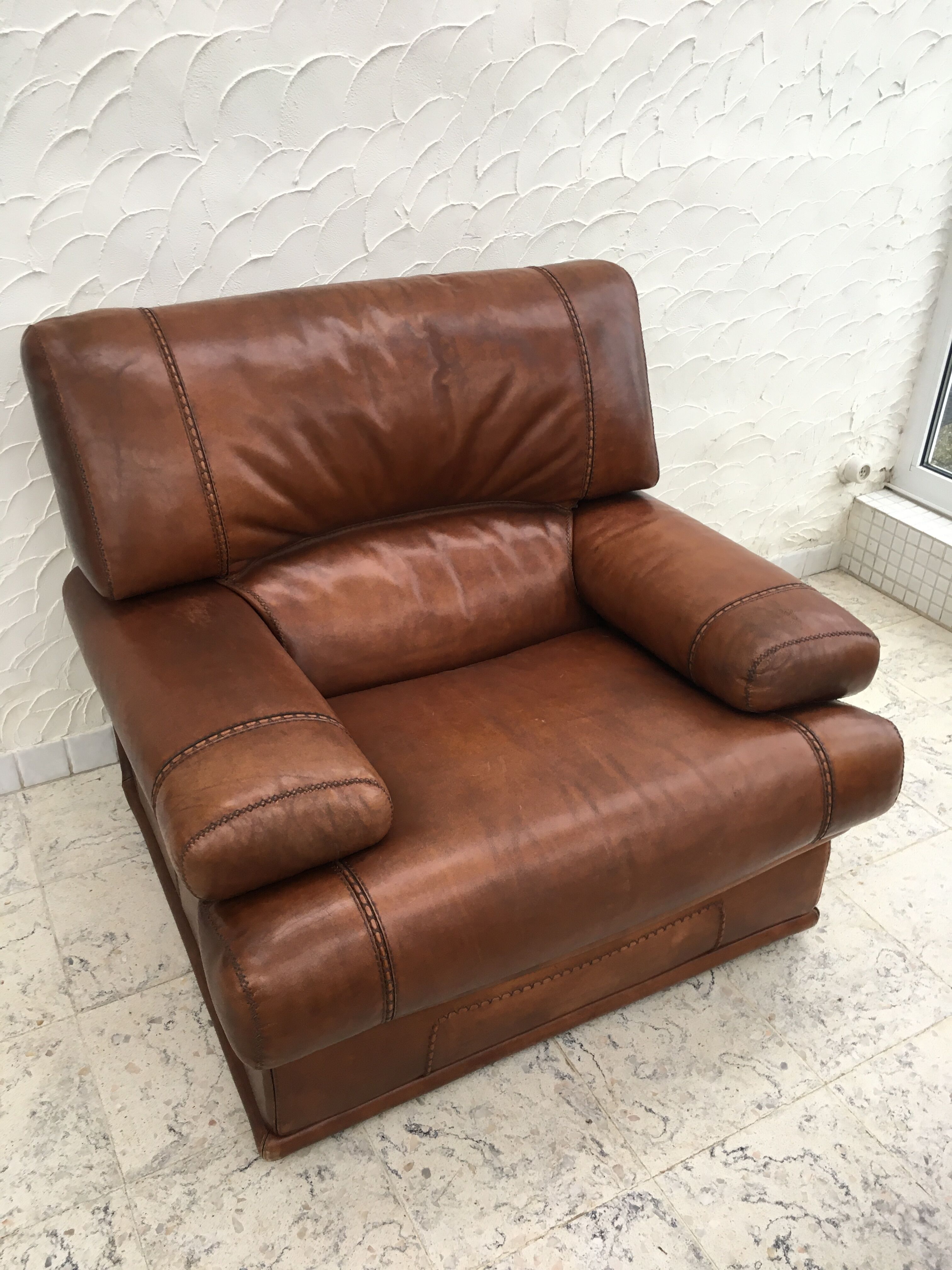 Leather armchair