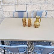 TOLIX, Large Metal Table T55 by Xavier Pauchard France, 1950s