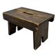 Antique stool footstool 1940s wooden plant table