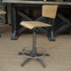 Chaise d'architecte réglable 1950