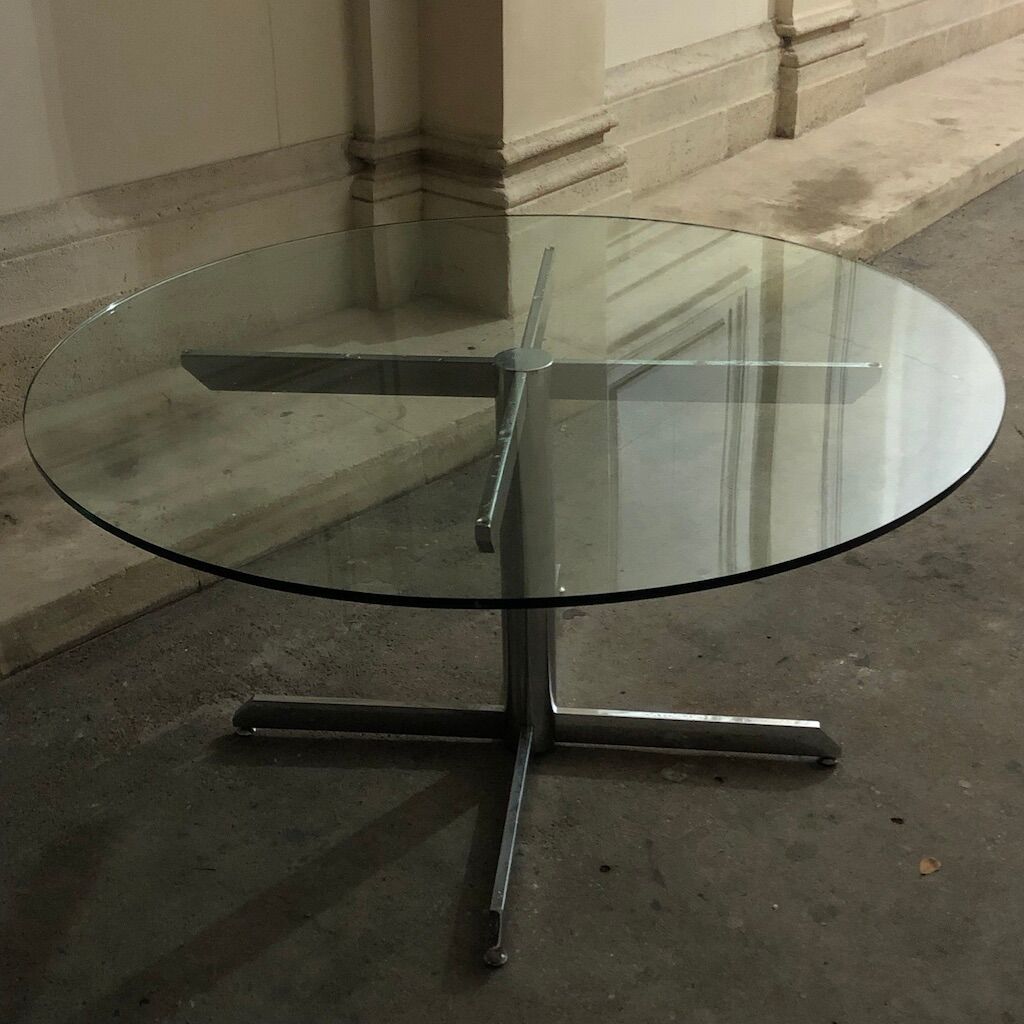Round glass Pable from the 70s
