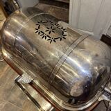 Silver-plated metal cutting trolley in the Louis XVI style