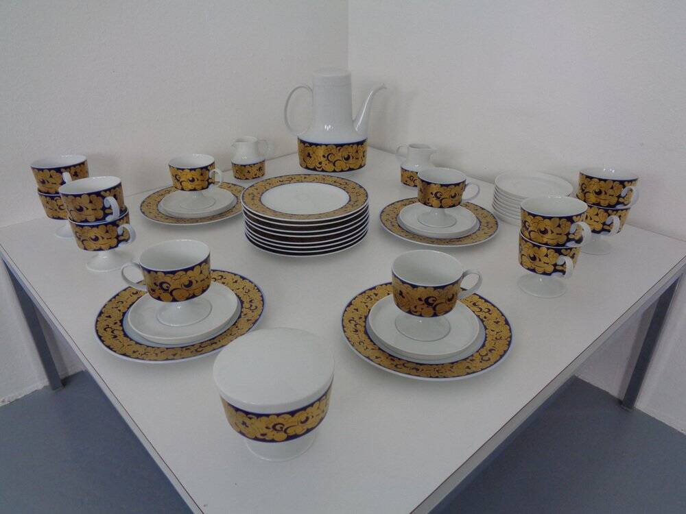 Coffee service for 12 people by Tapio Wirkkala for Rosenthal, 1960s, set of 42.