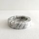 Cendrier rond en marbre gris vintage