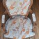 Fauteuil style Louis XV  tissu  original