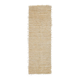 Minimalist Vintage Handknotted Ivory Tulu Runner Rug, 100% Undyed Mohair Wool