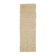 Minimalist Vintage Handknotted Ivory Tulu Runner Rug, 100% Undyed Mohair Wool