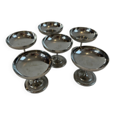 6 stainless steel ice cream cups