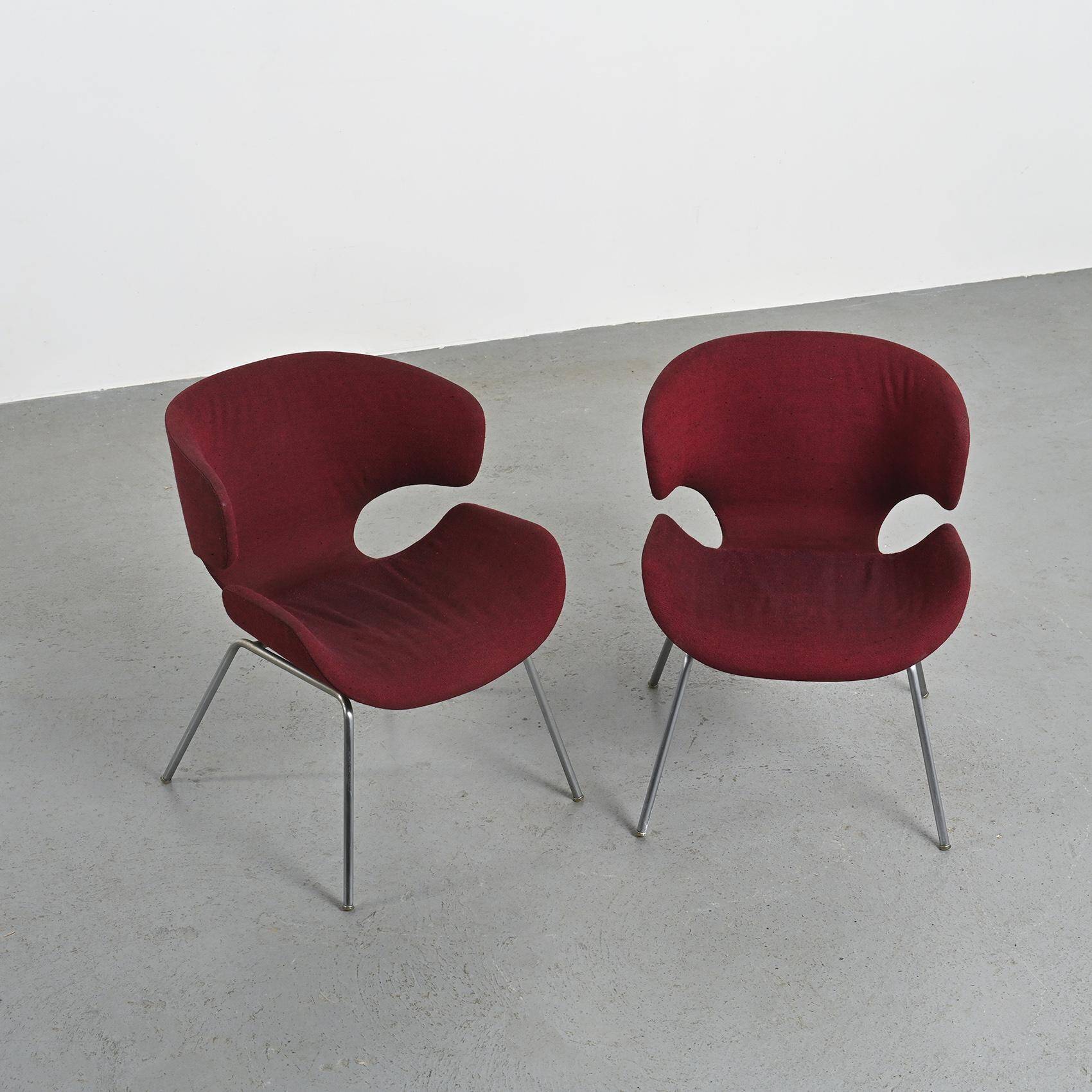 Pair of Kabuto Armchairs by Isamu Kenmochi, Tendo Mokko Japan 1965