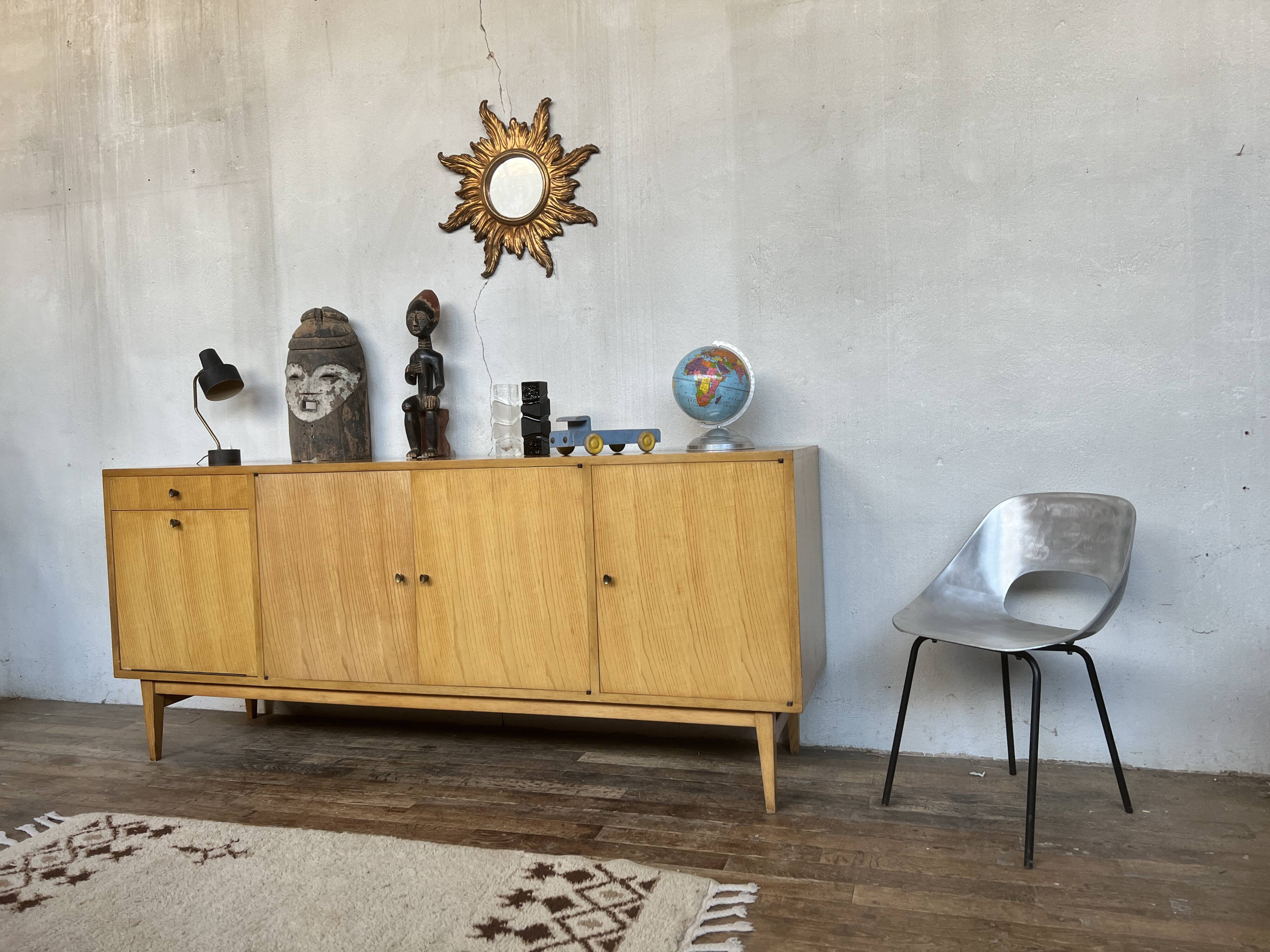 Enfilade en érable 1950 Vintage