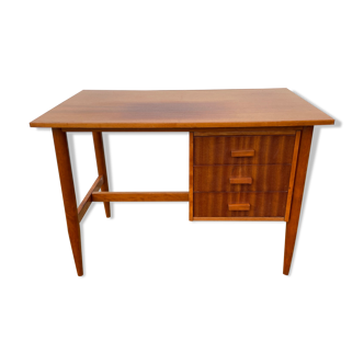 Vintage office 1960 Scandinavian style veneer varnish