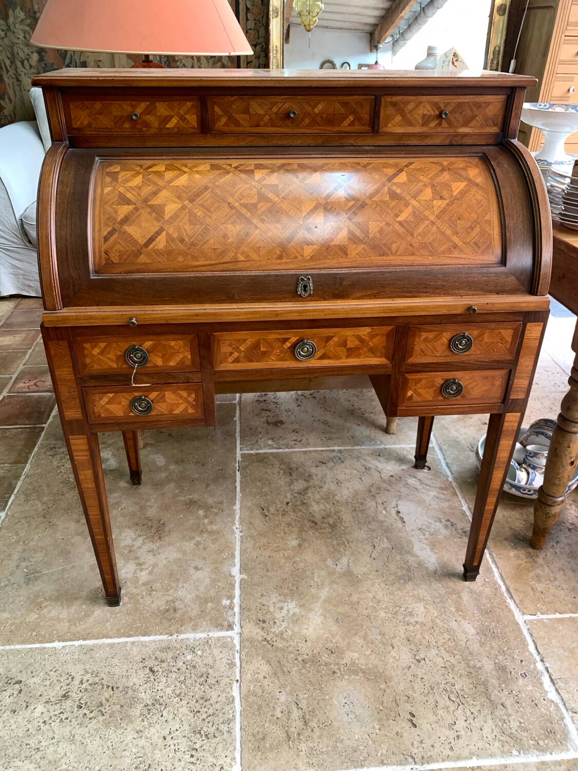 Stamped cylindrical secretary