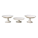 Set of 3 Art Deco compotes Balleroy Frères, Limoges