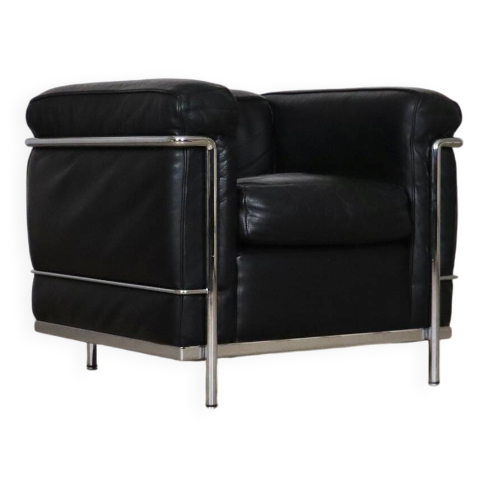 Cassina LC2 vintage lounge chair by Charlotte Perriand and Le Corbusier