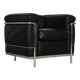 Cassina LC2 vintage lounge chair by Charlotte Perriand and Le Corbusier