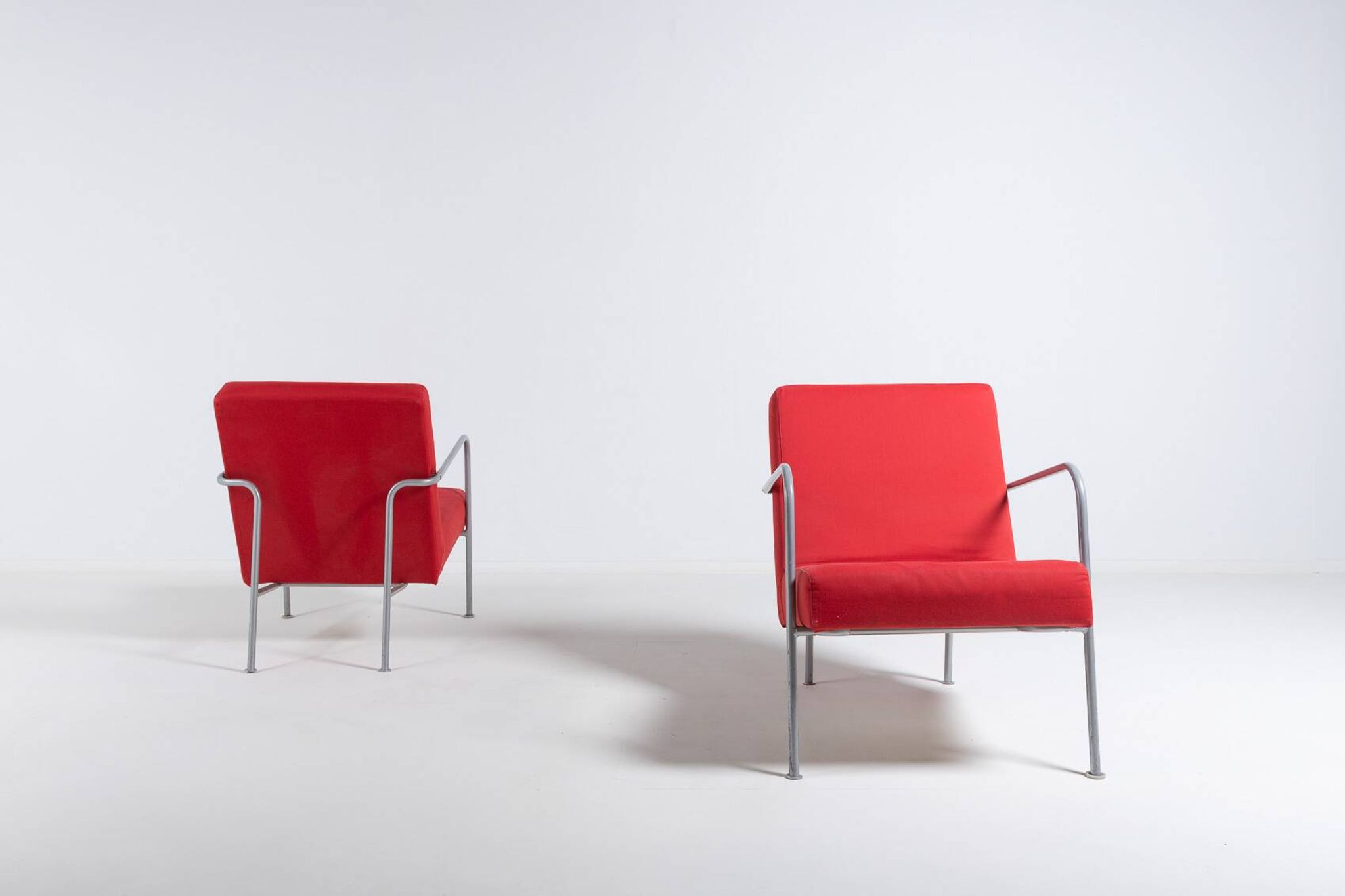 Ensemble de 2 fauteuils vintage style bauhaus d'ikea