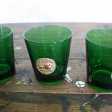 6 vintage Byrrh green lenses