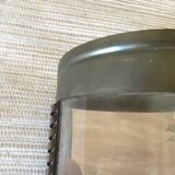 Brass and mirror lantern wall light