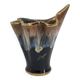 Vase en céramique vintage en forme de flamme