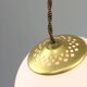 Mid-Century Italian Brass & Opaline Cluster of Lamps
